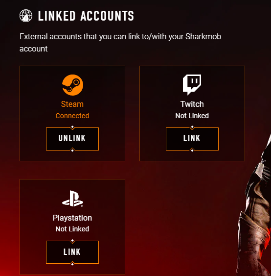 How to link my Steam/PS5 account to my Sharkmob account? – Bloodhunt